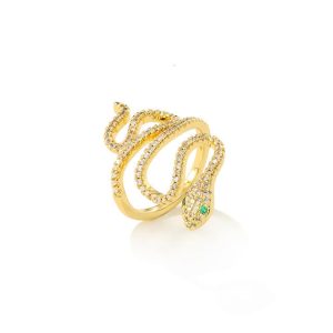 Bague Viking Serpent de Midgard