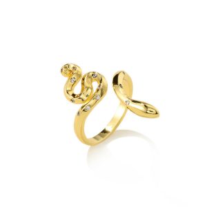 Bague Viking Serpent de Midgard