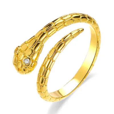 Bague Viking Serpent de Midgard