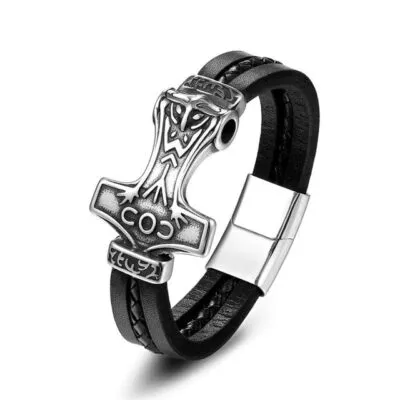 Bracelet Viking Thor Mjolnir