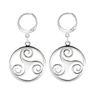 Boucles d'Oreilles Triskel Argent