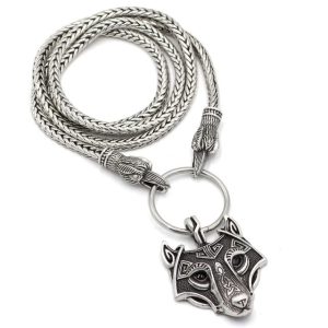 Collier Viking Tête de Fenrir