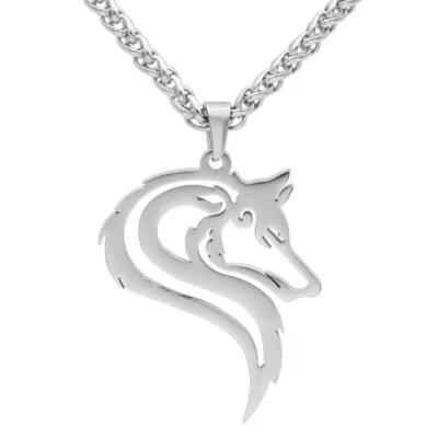 Collier Viking Loup Fenrir
