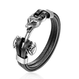 Bracelet Viking Mjolnir & Fenrir