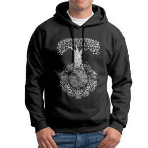 Sweat-shirt à capuche Yggdrasil