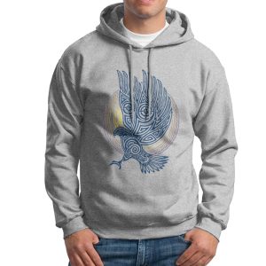 Sweat-shirt à capuche Aigle de sang