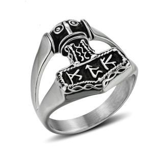 Bague Viking Mjolnir