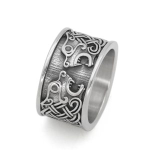Bague Viking Fenrir