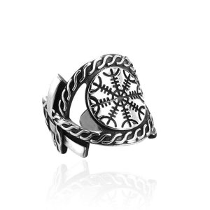 Bague Viking Heaume De La Crainte