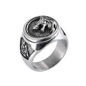 Bague Viking Loup Fenrir