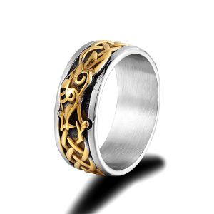 Bague Viking Ouroboros Du Serpent Jormungand