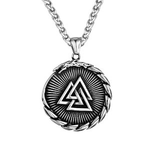 Collier Viking Serpent Et Valknut