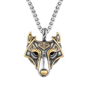Collier Viking Tête de Fenrir