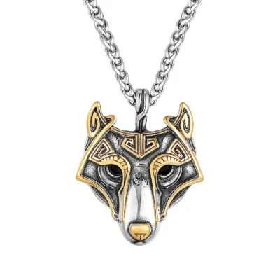 Collier Viking Tête de Fenrir