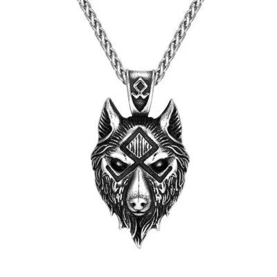 Collier Viking Loup Fenrir