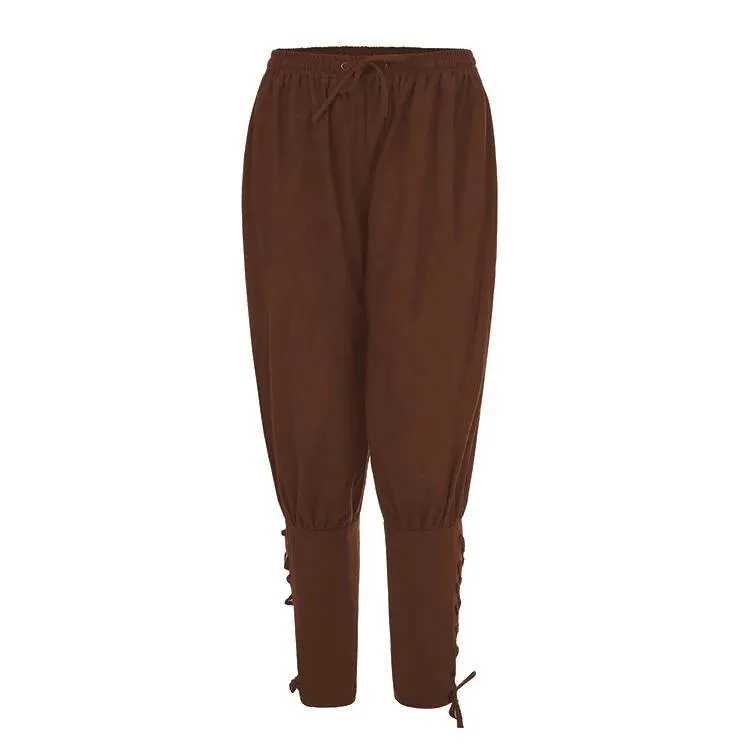 Pantalon viking homme bouffant à chevilles lacées : photo 8